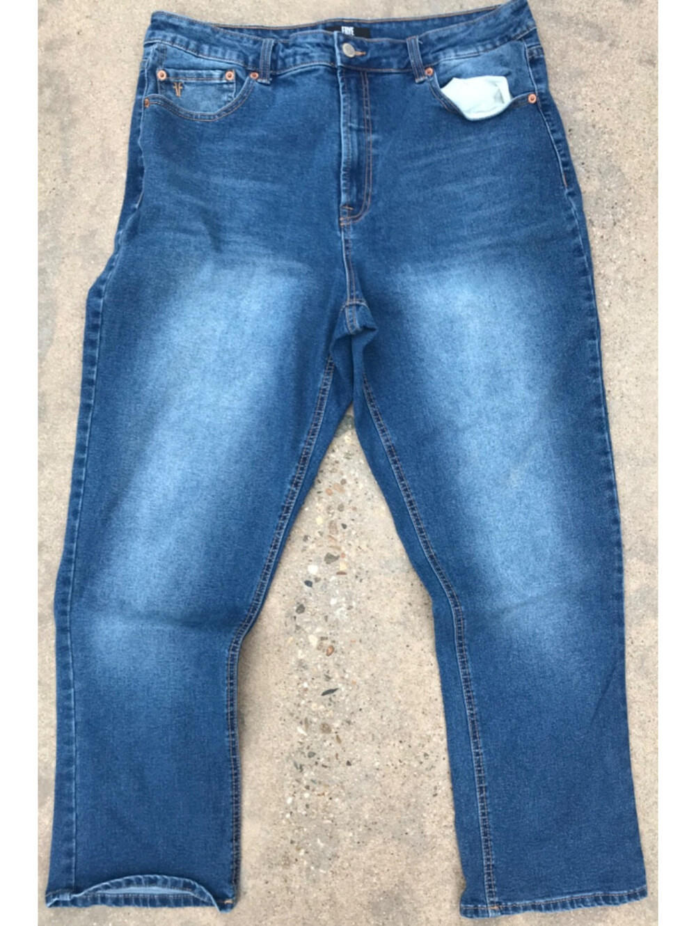 Frye Straight Leg Denim Blue Jeans Womens Size 12/31 Lite Fade Medium Wash